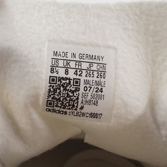 adidas Superstar 82 JJJJound Sneakers in Off-White - Men's Size 8.5 (IH8148) NEW - Picture 6 of 12